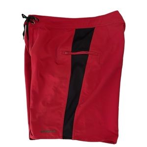 Patagonia men’s Size 32 red and black board swim shorts.‎
